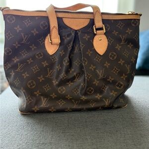 Louis Vuitton Brown Monogram Tote with Iconic Design